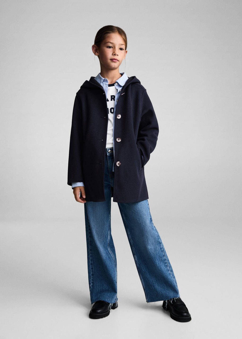 Mango Kids manteljas donkerblauw