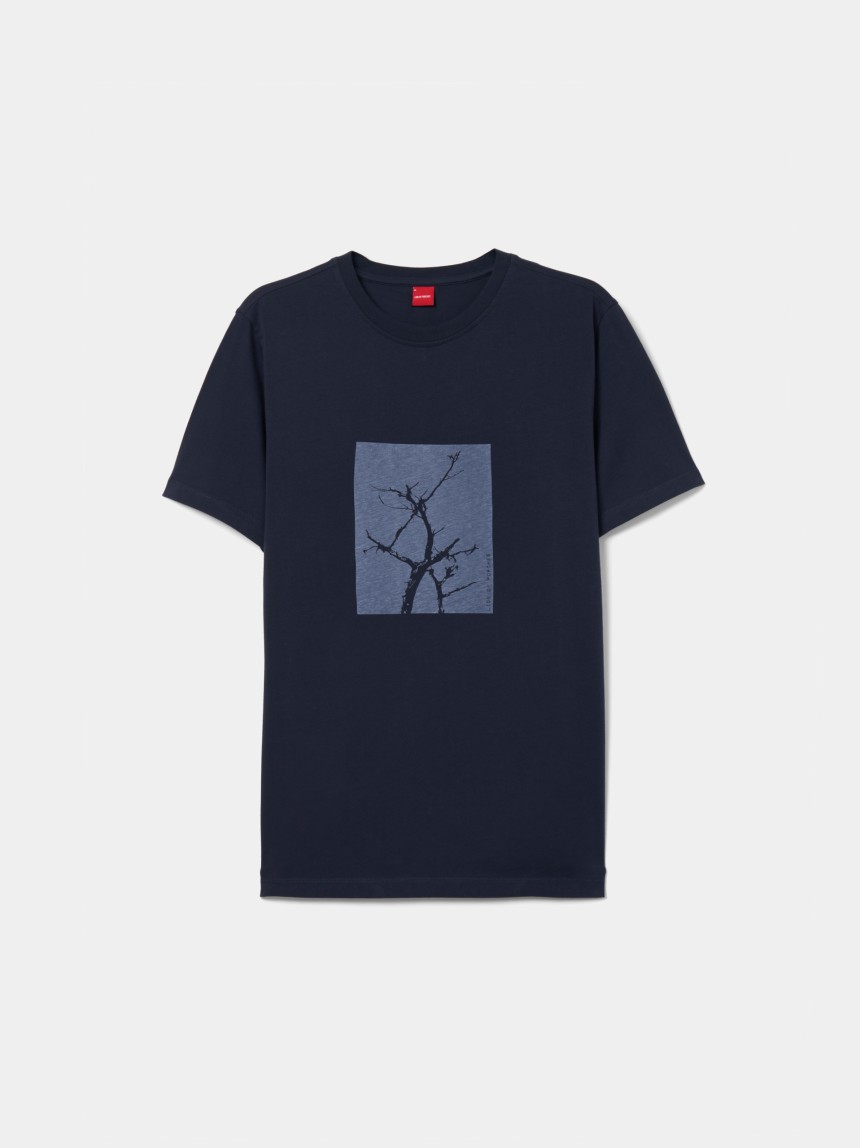 T-shirt de manga curta em algodão