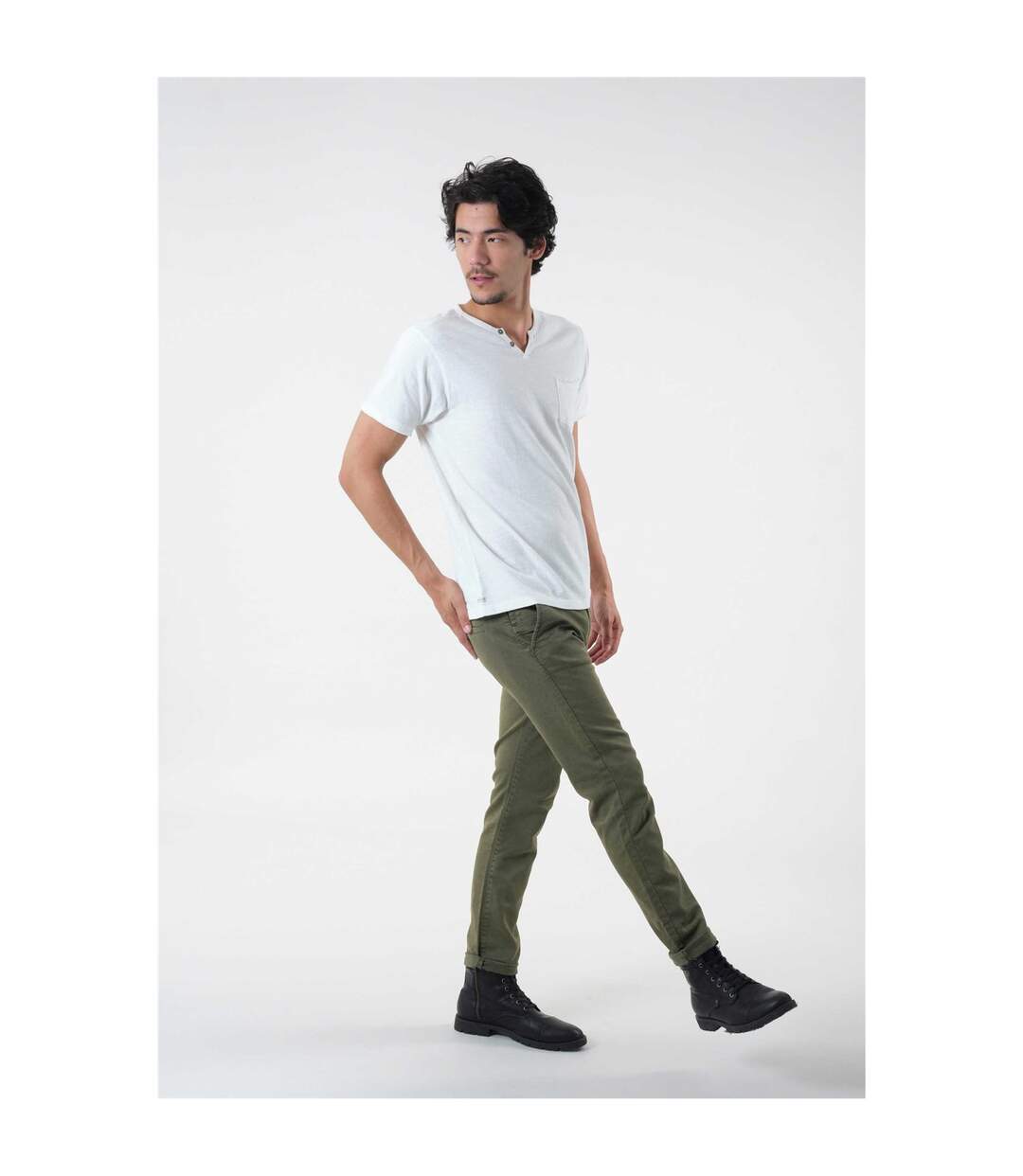 Jeans slim bleu marine  Khaki