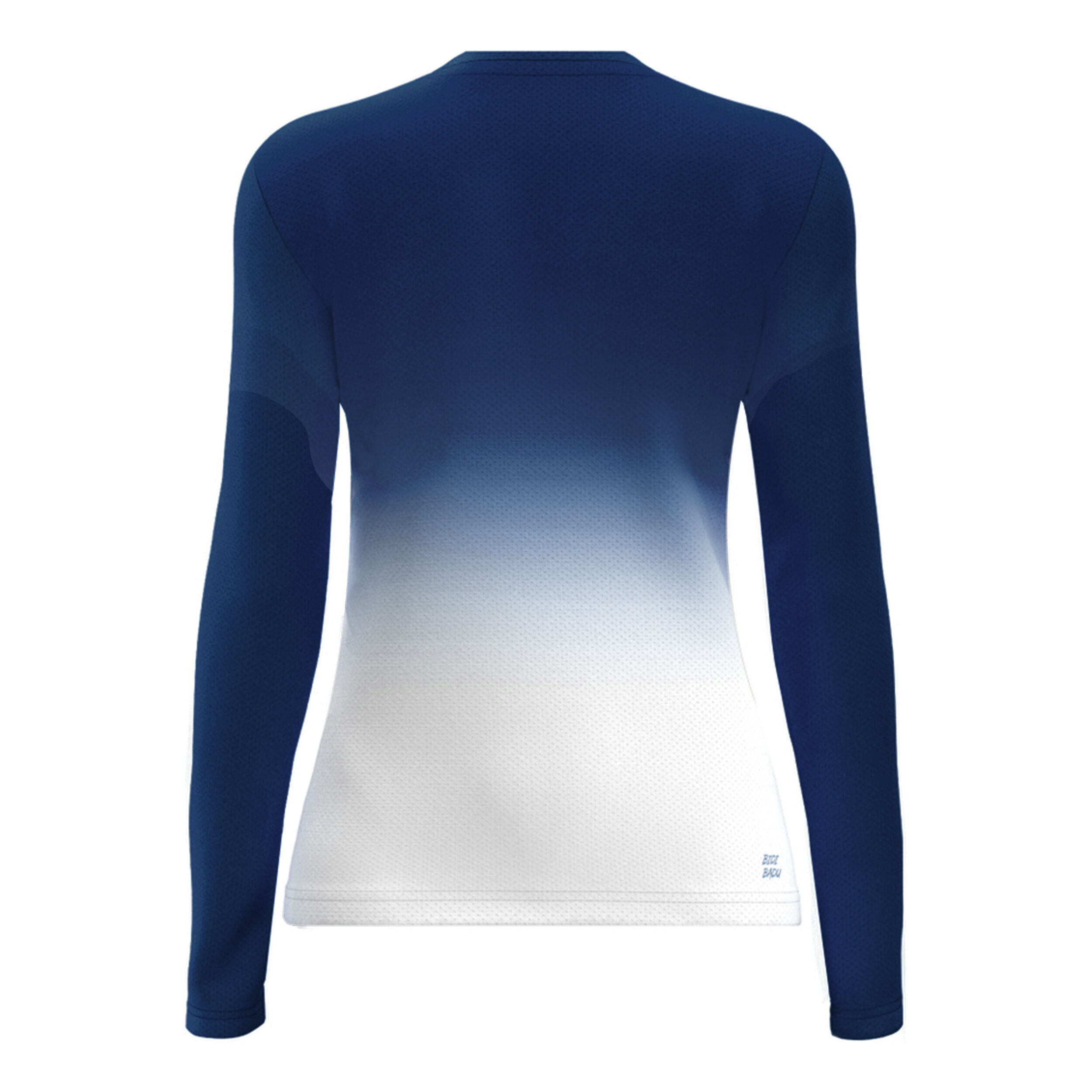 BIDI BADU Crew Gradiant Haut Manches Longues Femmes - Bleu Foncé , Blanc