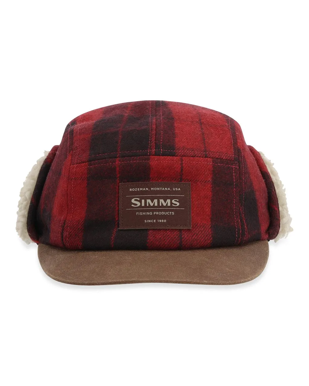 Simms Simms Coldweather Cap Red Buffalo Plaid