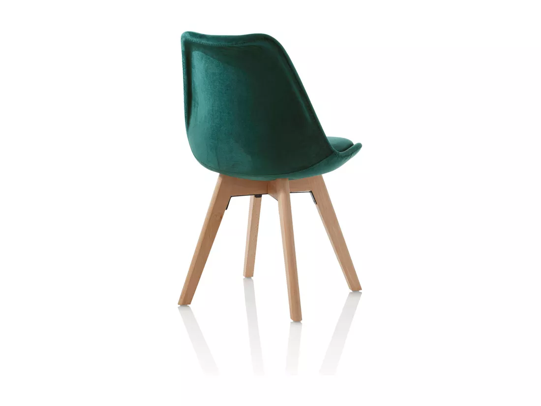 Set de 4 Chaises LAYLA vert émeraude