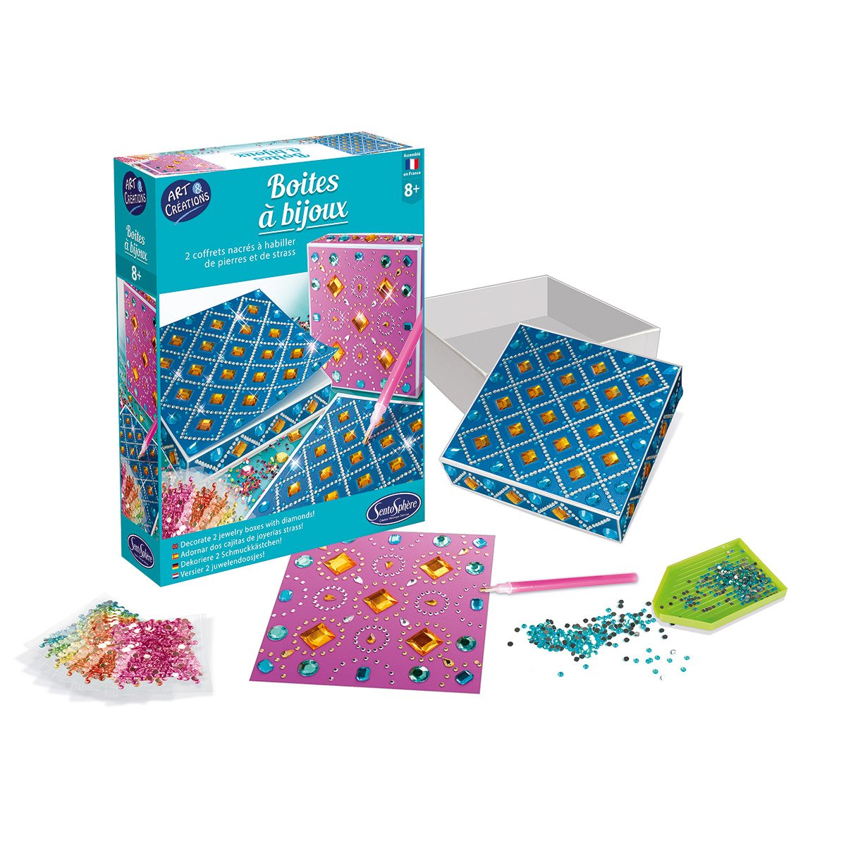 Boîtes à bijoux - Pierres et Strass