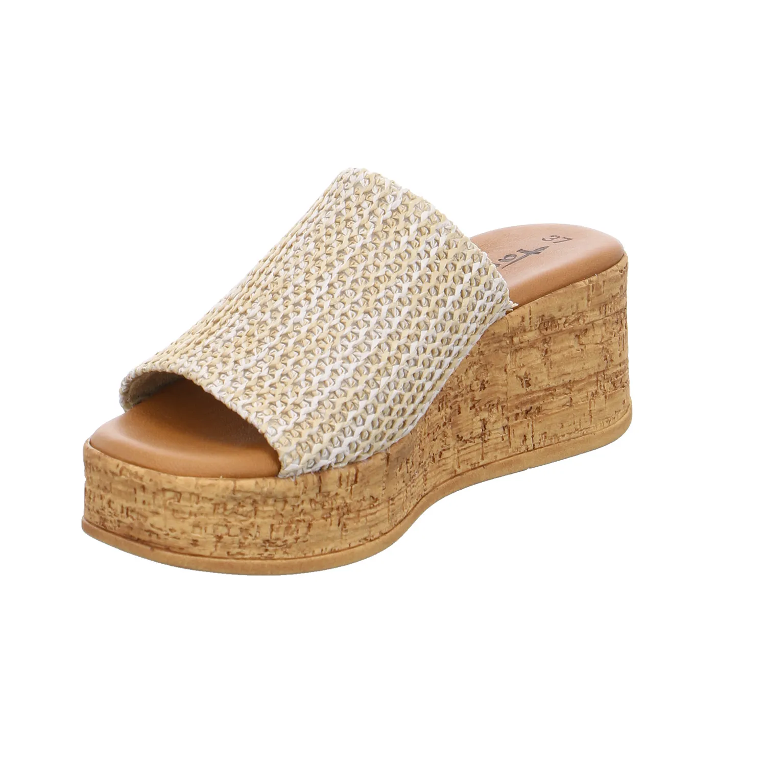 TAMARIS Pantolette Beige Leder