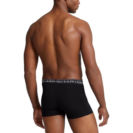 Ralph Lauren Classic Stretch Cotton 5-pak Trunk, Black, XL