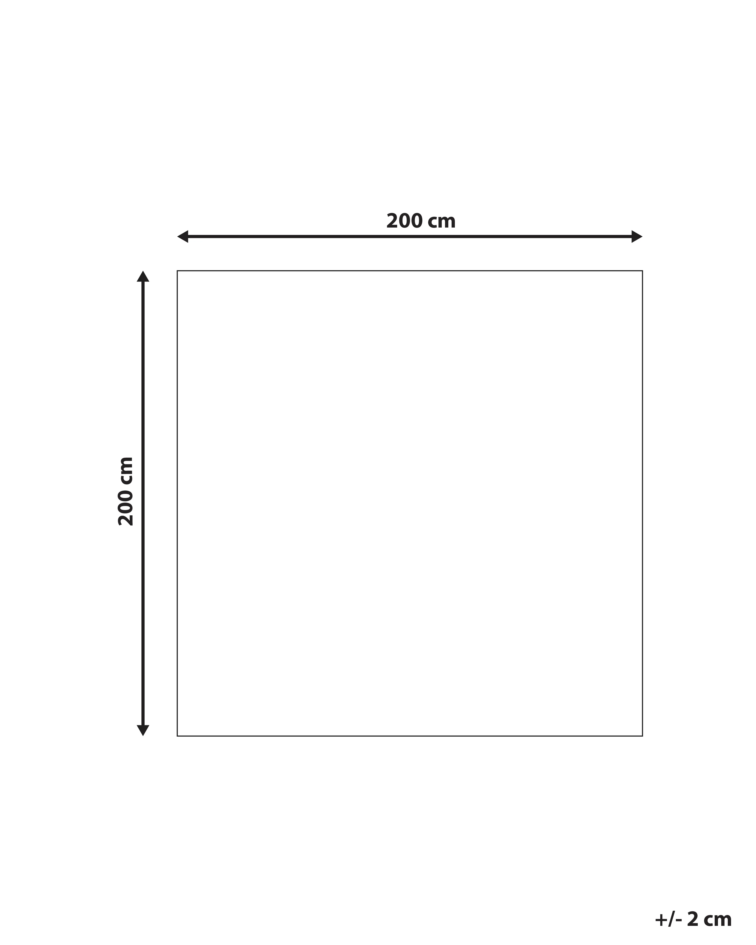 Hoogpoligvloerkleed EVREN Mintgroen 200 x 200 cm