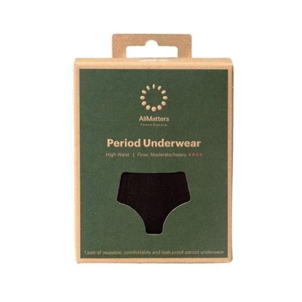 Cueca Menstrual  Subida - Preto - Tamanho S 34-36