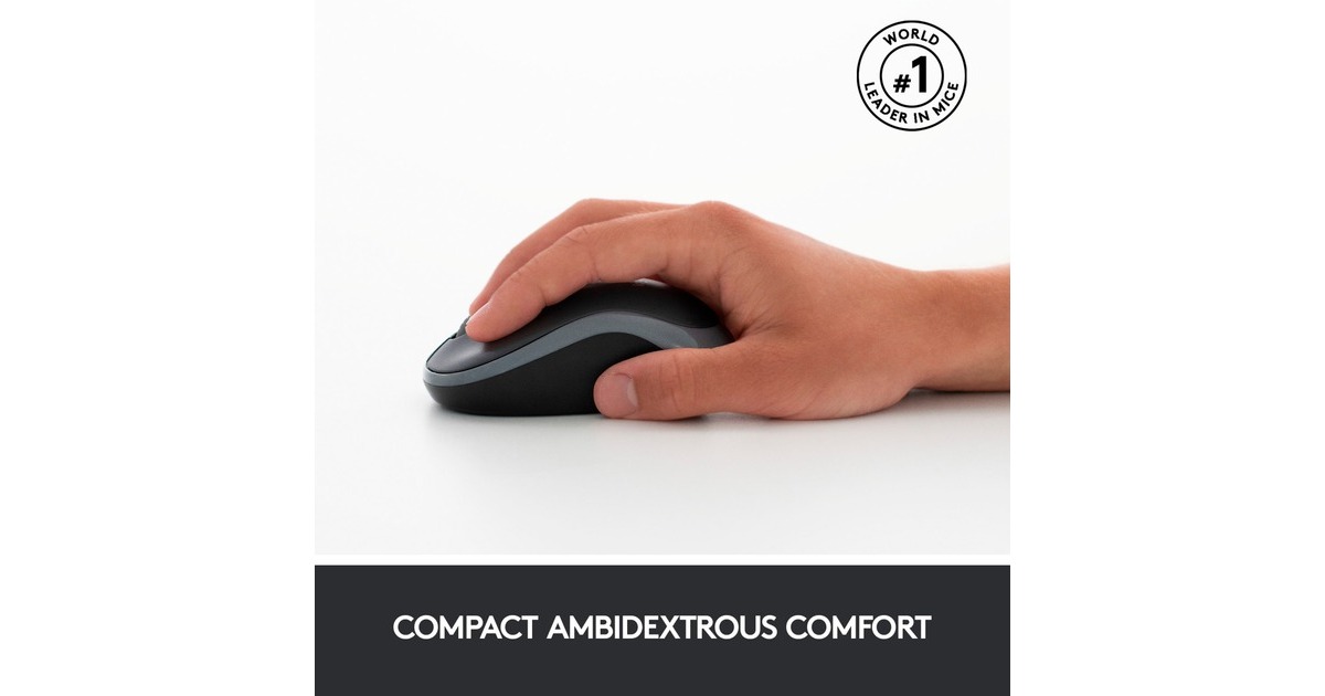 LogitechWireless Combo MK270, desktopset  (Zwart, EU lay-out (QWERTY), Rubberdome)