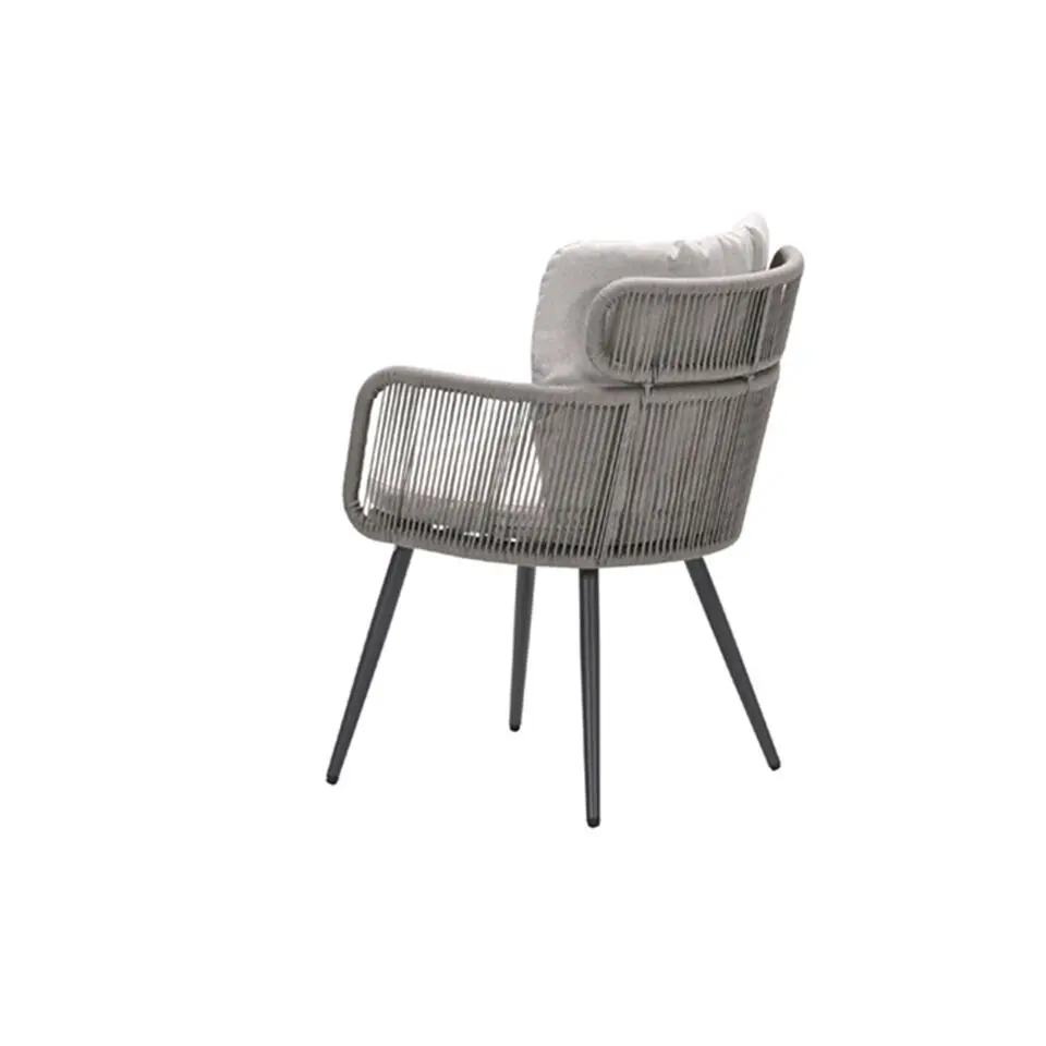 Linares dining fauteuil - carbon black - taupe - desert sand