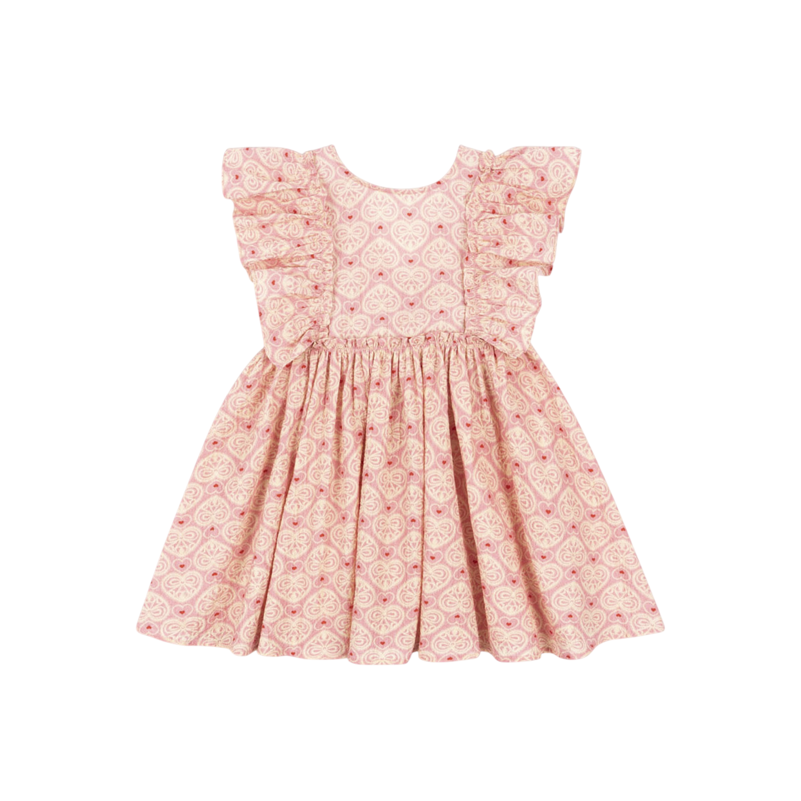 Kleid Ava Bow Lacy Pink