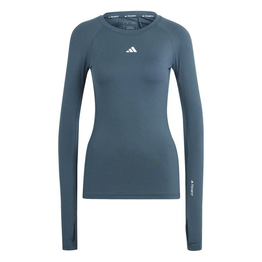 adidas Baselayer Techfit Manches Longues - Bleu Femme