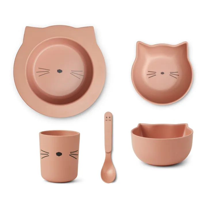 Liewood Set vaisselle Joana en PLA - set de 4 | Blush