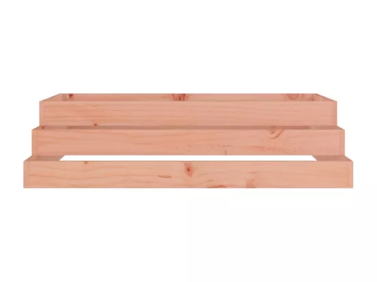 Jardinière bac lit surélevé bois marron 110 x 110 x 27 cm 02_0037305