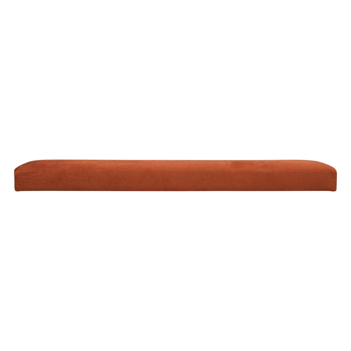 POUF PLIANT DOUBLE VELOURS LILOU AMBRE D.76X38CM