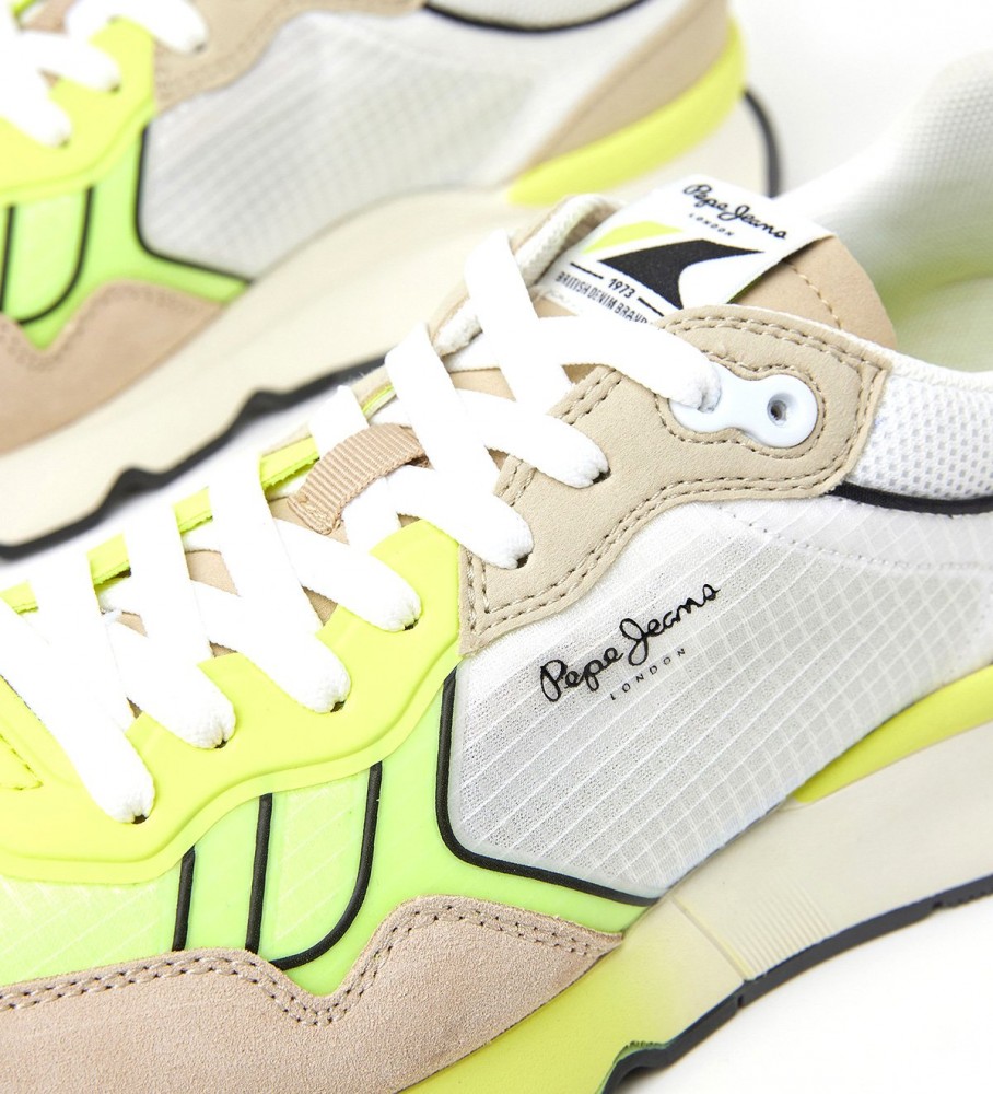 Tênis Pepe Jeans Brit Pro Amarelo Neon Combinado