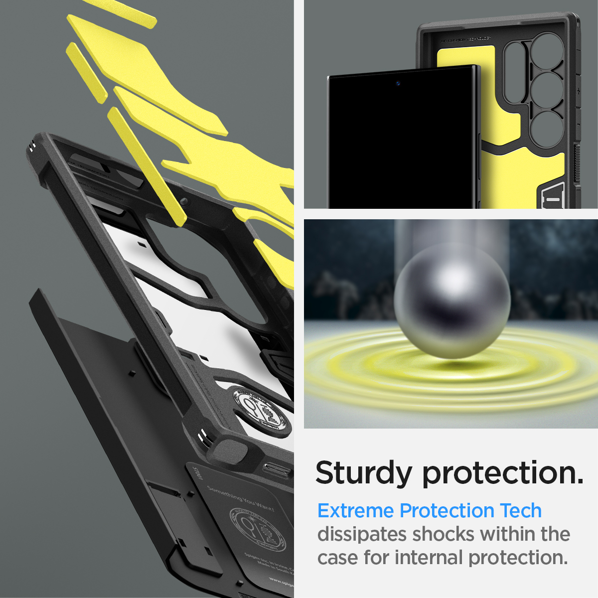 Samsung Galaxy S24 Ultra Tough Armor Case Hülle (ACS07300) - Schwarz