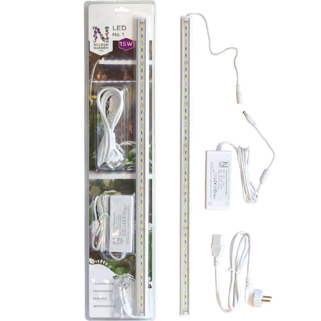 Nelson Garden Plantelys LED No.1 60cm 15W med adapter Lengde 60 cm