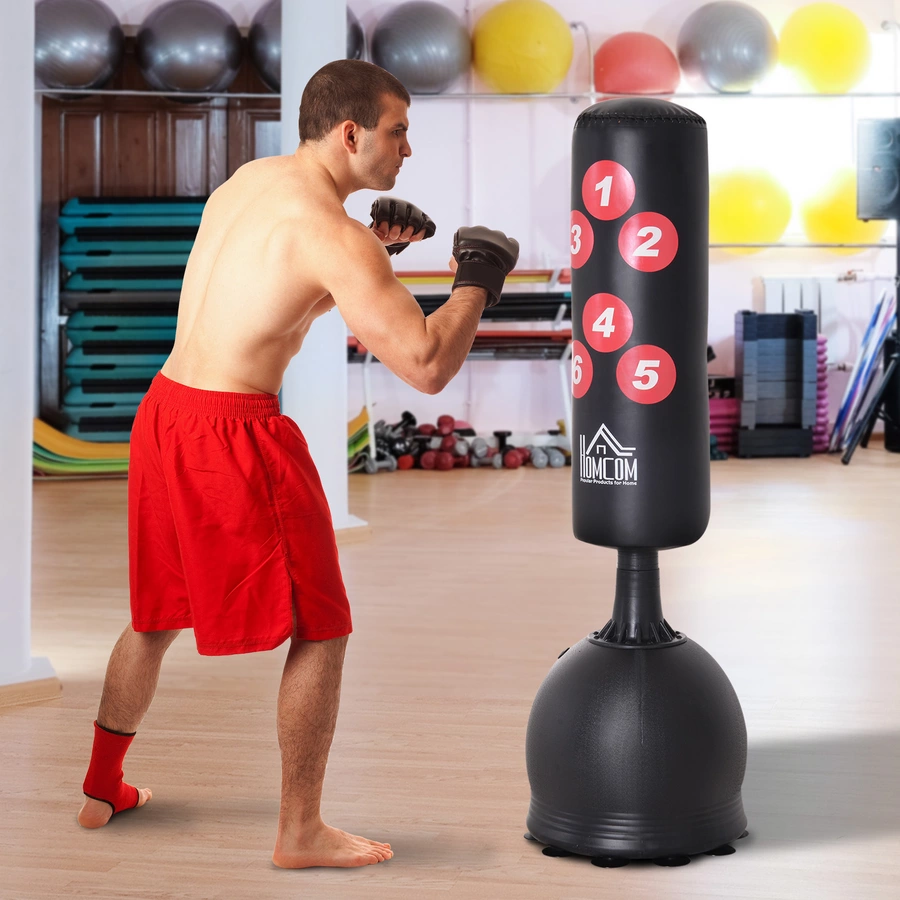 HOMCOM Standboxsack schwarz