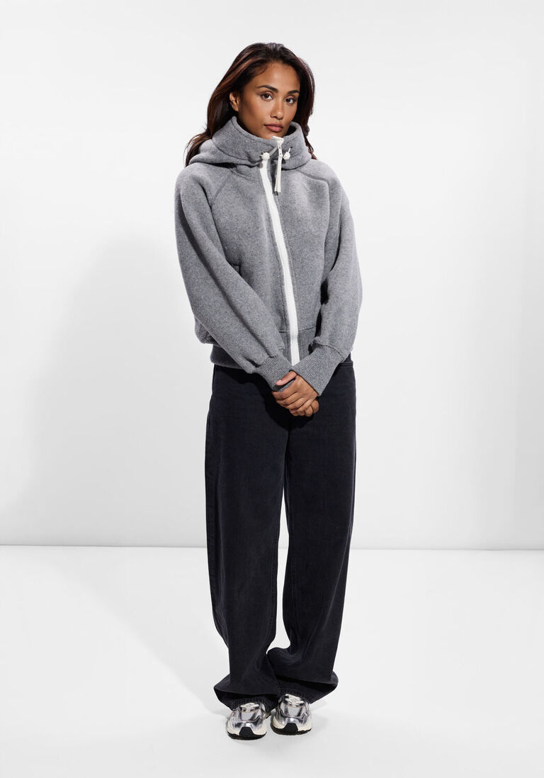 grijze canada goose jack chilliwack fleece bomber