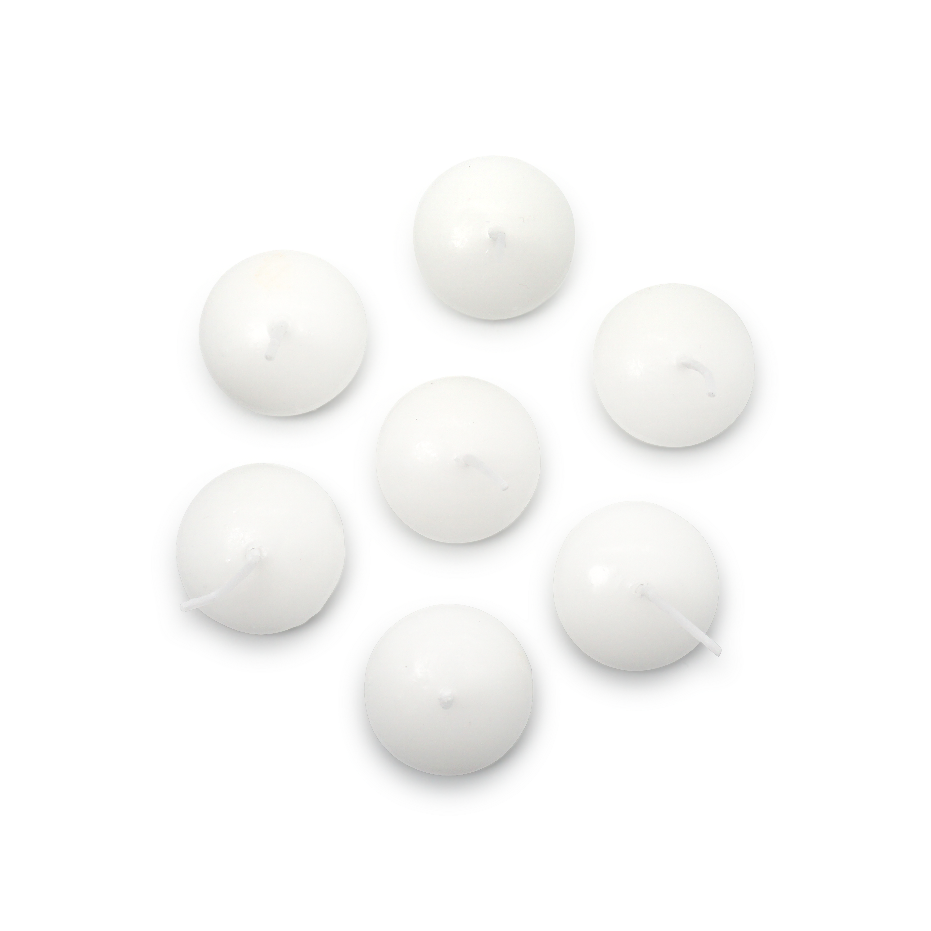 (100er Set) Romantische Wasser Schwimm Kerzen Stimmungs Teelichter - Weiss