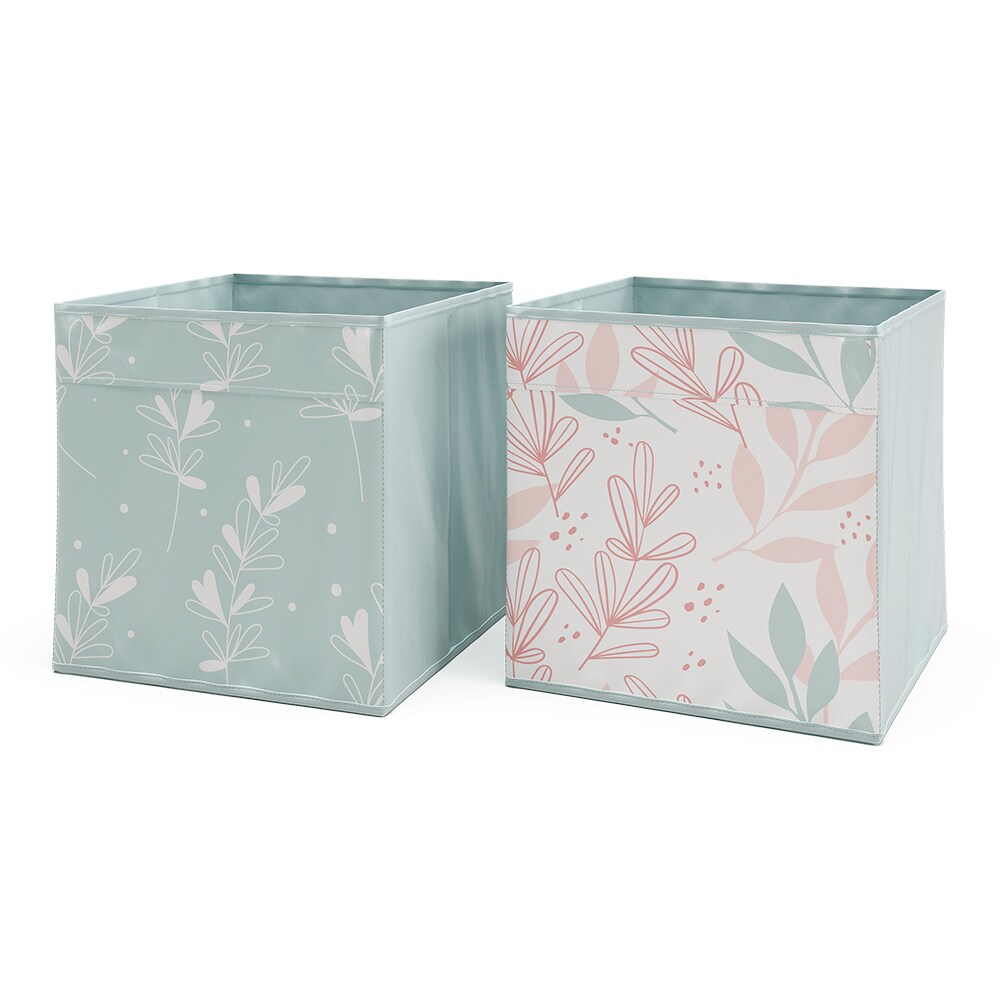 Vicco Faltbox Aufbewahrungsbox Regalbox Türkis Rosa Floral 3 Hartkarton Ablage
