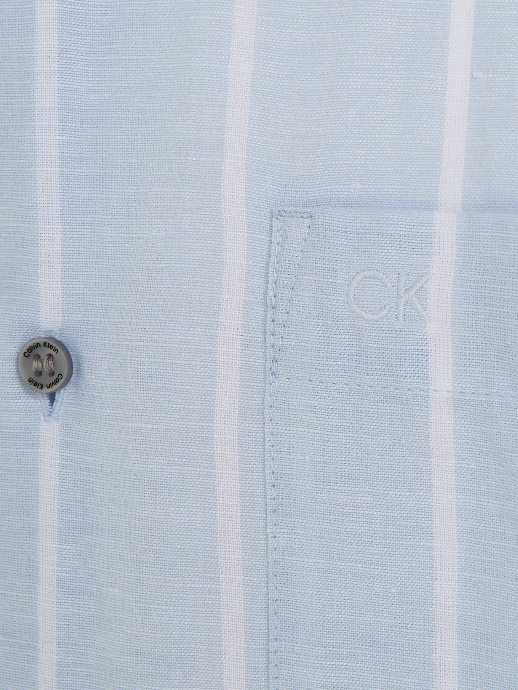 CALVIN KLEIN| Herren Freizeithemd Langarm mit Leinen
