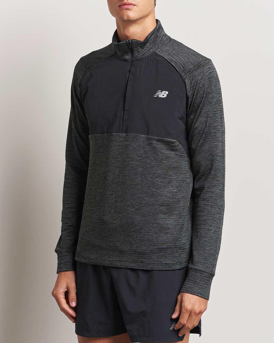 New Balance Running Heat Grid Half Zip Black