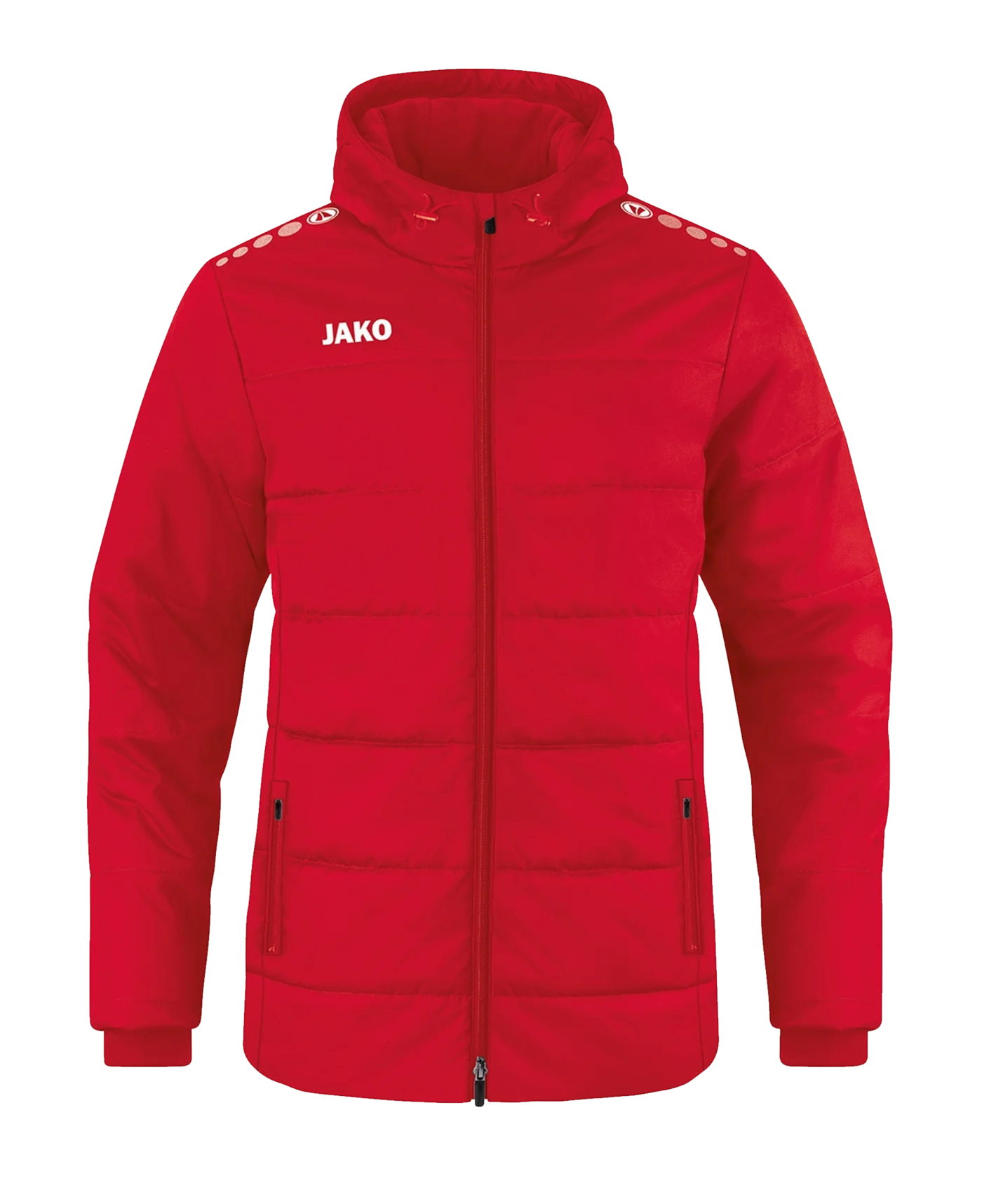 JAKO Team Coach Kapuzenjacke Rot F100