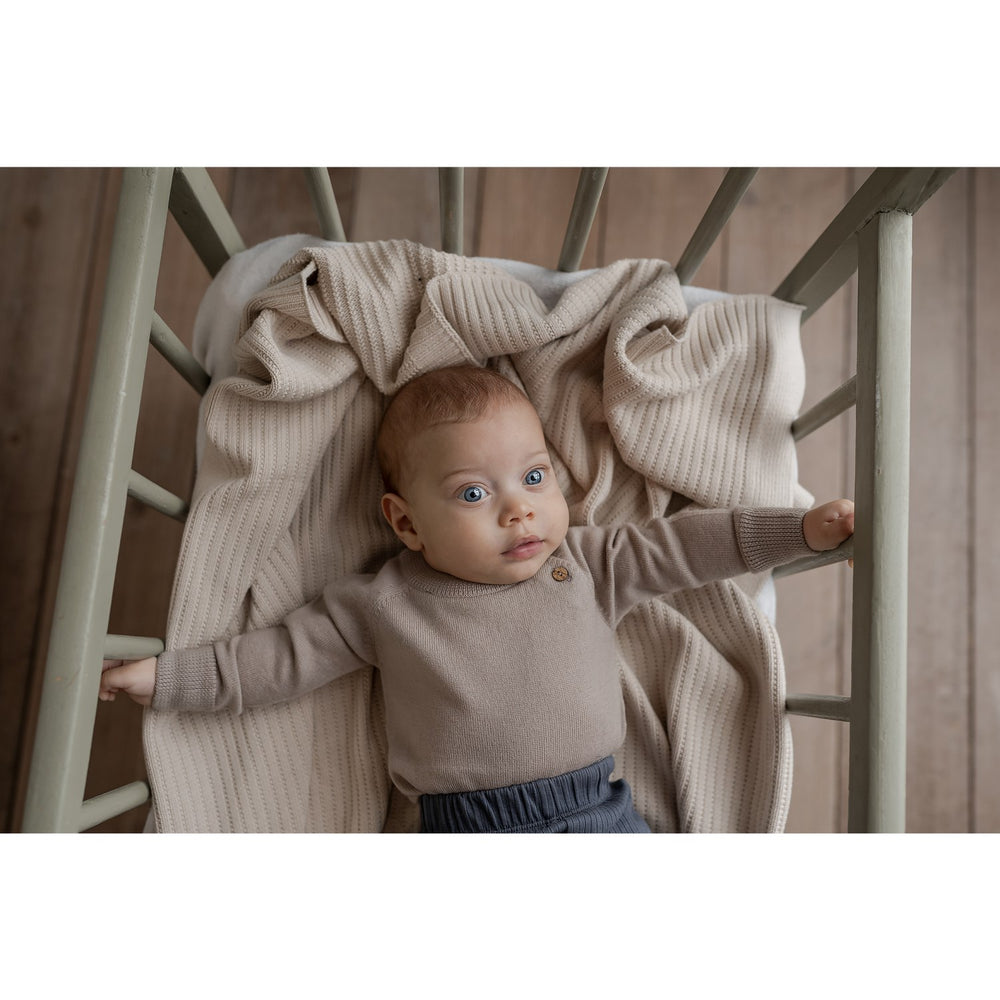 Køb Hanevild Cream Oatmeal Martin Romper, Merinowool