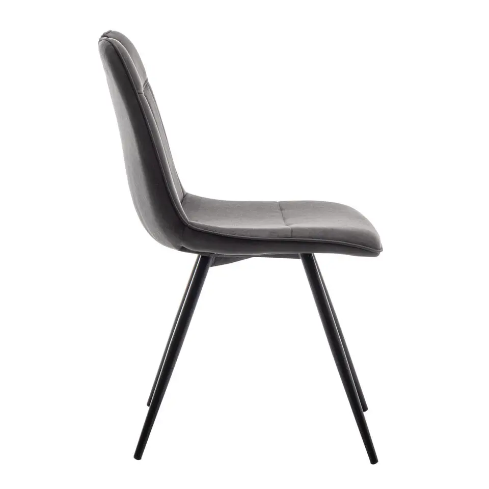 Furnihaus Eetkamerstoelen set van 4 - Leon - Microvezel - Antraciet
