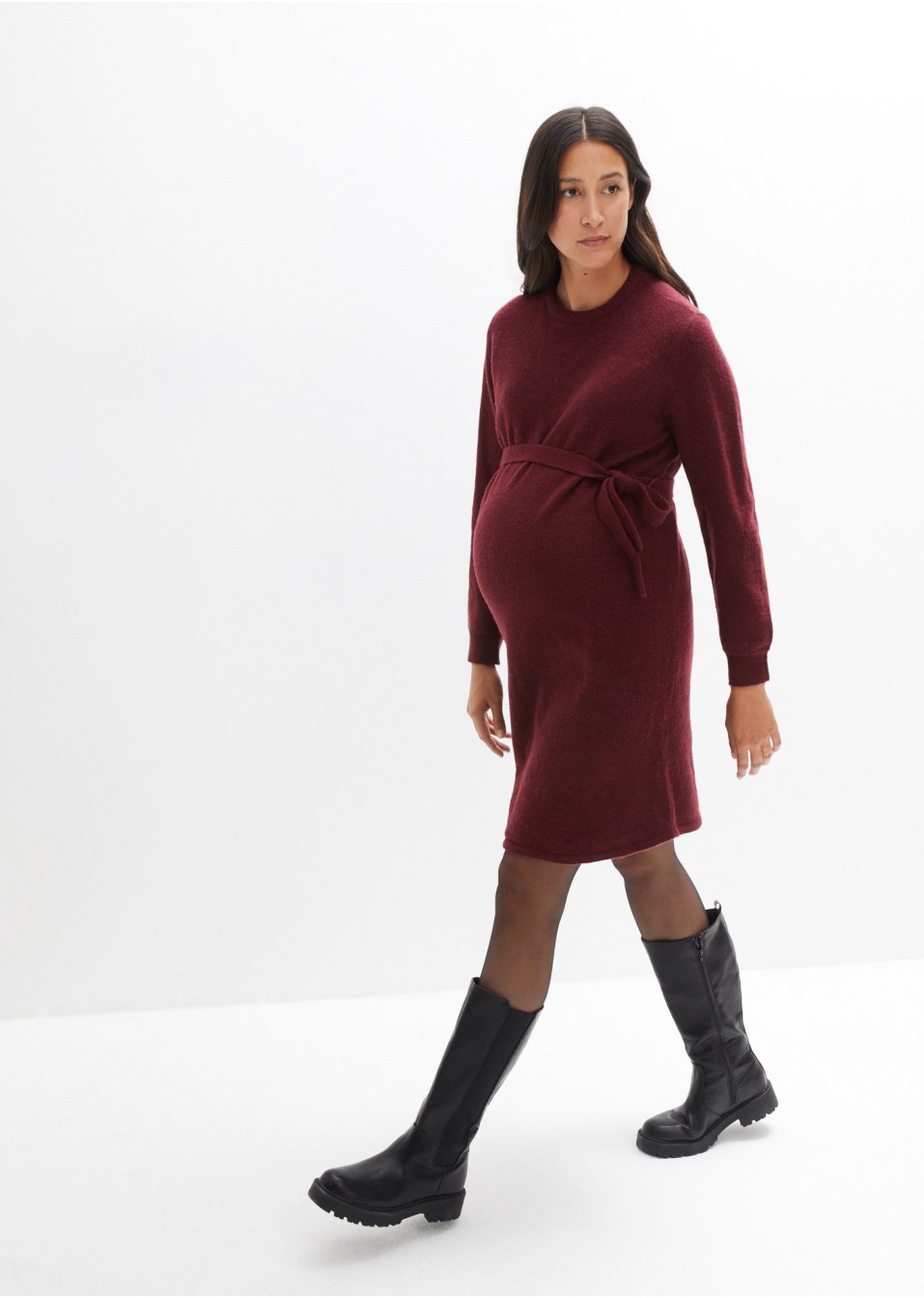 Robe en maille de grossesse