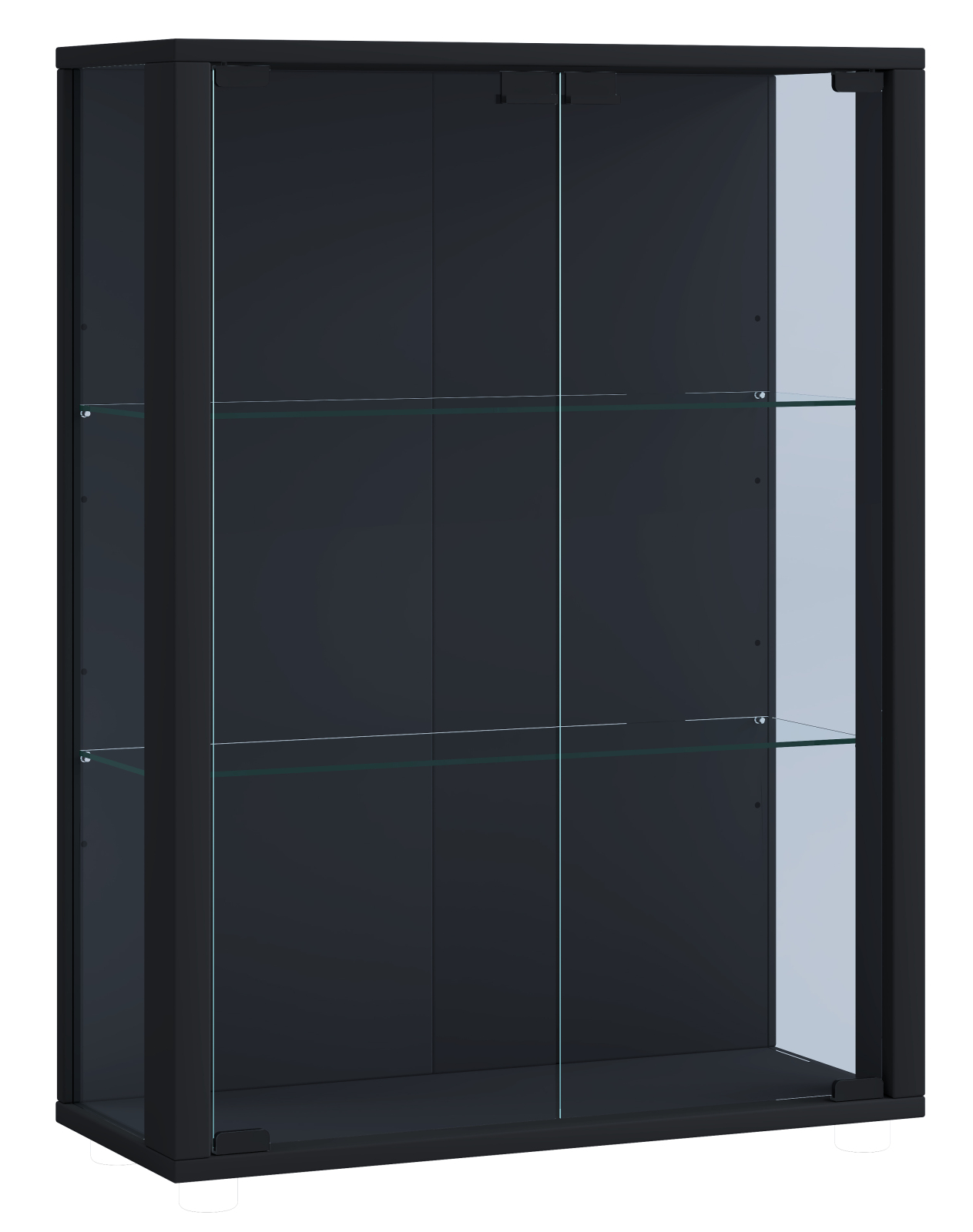 Wandvitrine UDINA - schwarz - 60 cm breit