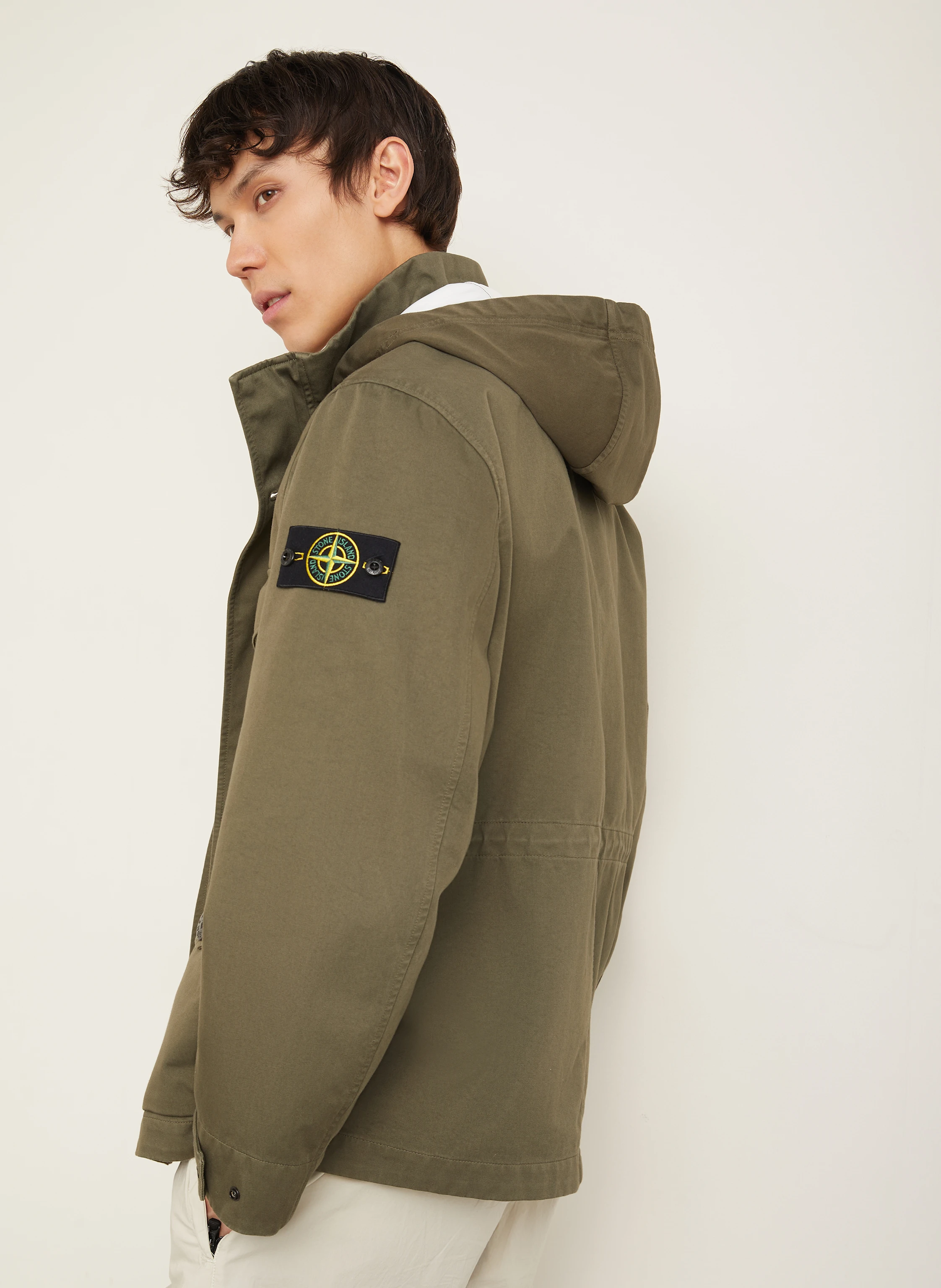 STONE ISLAND Parka mit abnehmbarer Kapuze