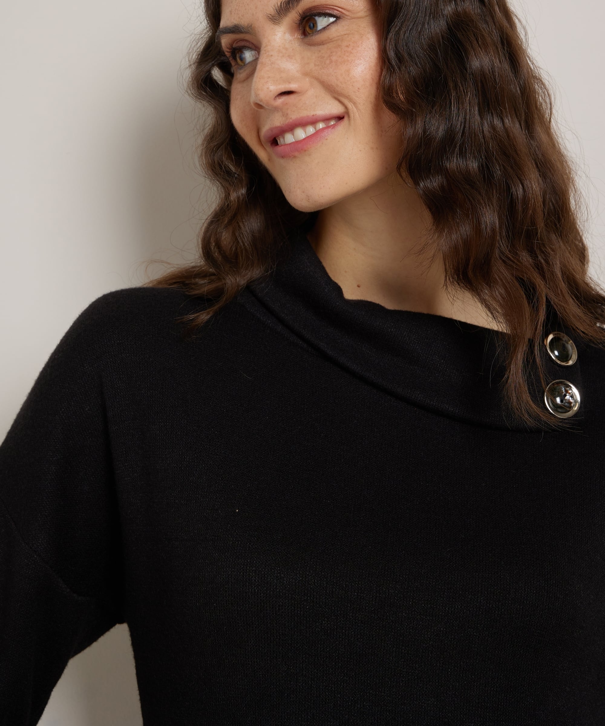 top met trendy kraag