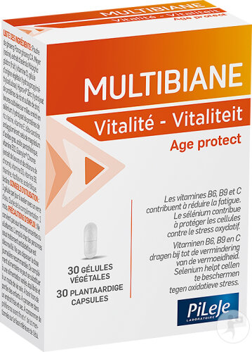 PiLeJe Multibiane Vitalité Age Protect Complément Alimentaire 30 Gélules