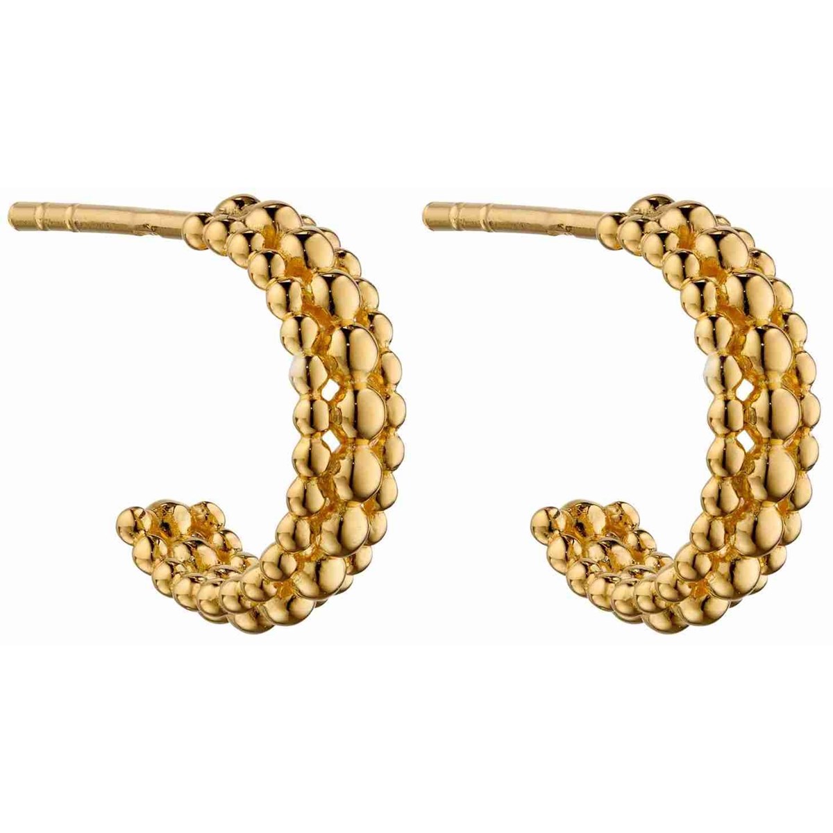 Boucle d'oreille plaqué or en argent 925/1000