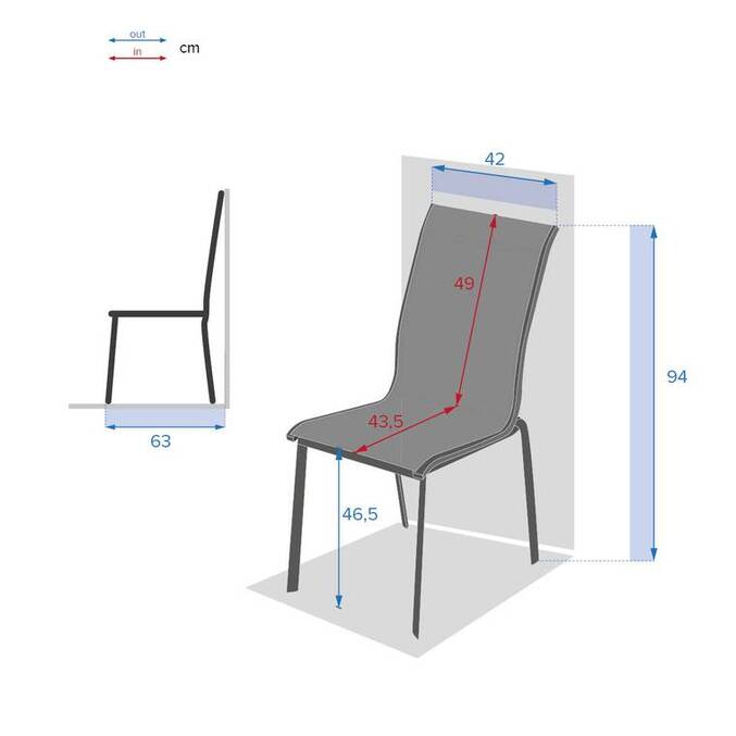 Chaise de jardin empilable AXANT Wengé & Praline