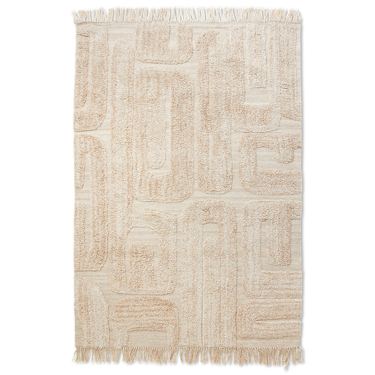 Vloerkleed Tufted Rug limestone 160x230 cm
