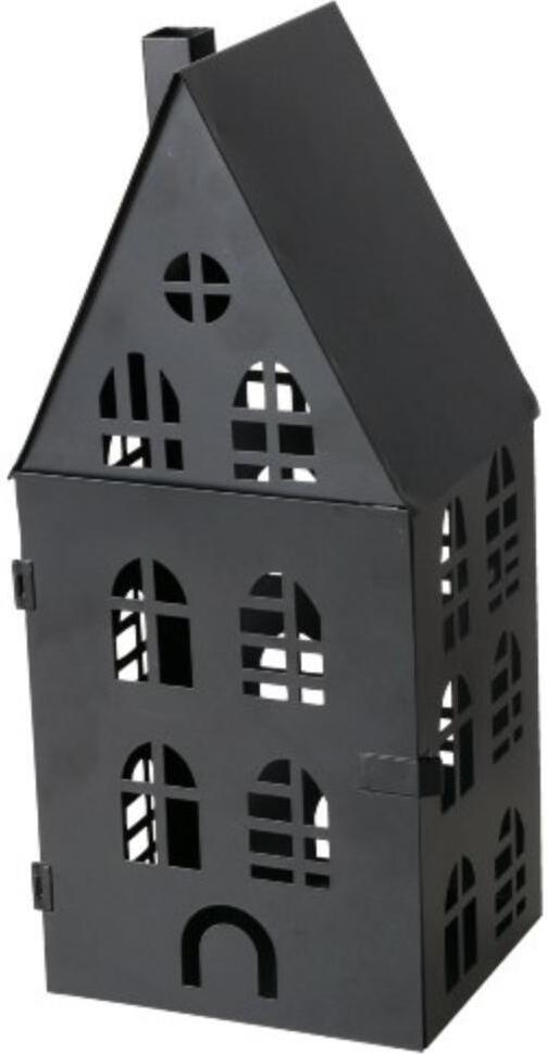 Boltze lantaarn Dover zwart 15 x 13 x 35 cm