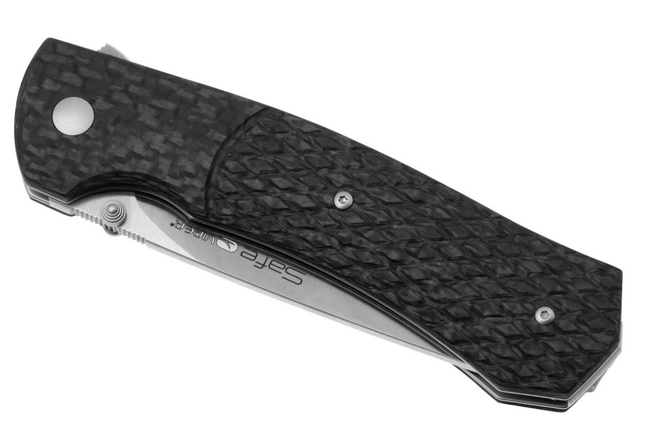 Viper Safe V6018FC3D Böhler M390, Carbon Fiber zakmes, Fabrizio Silvestrelli design