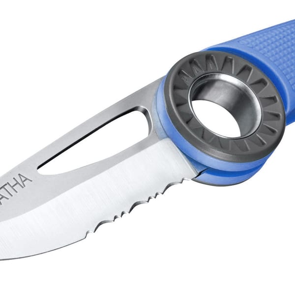 Couteau escalade PETZL SPATHA BLEU