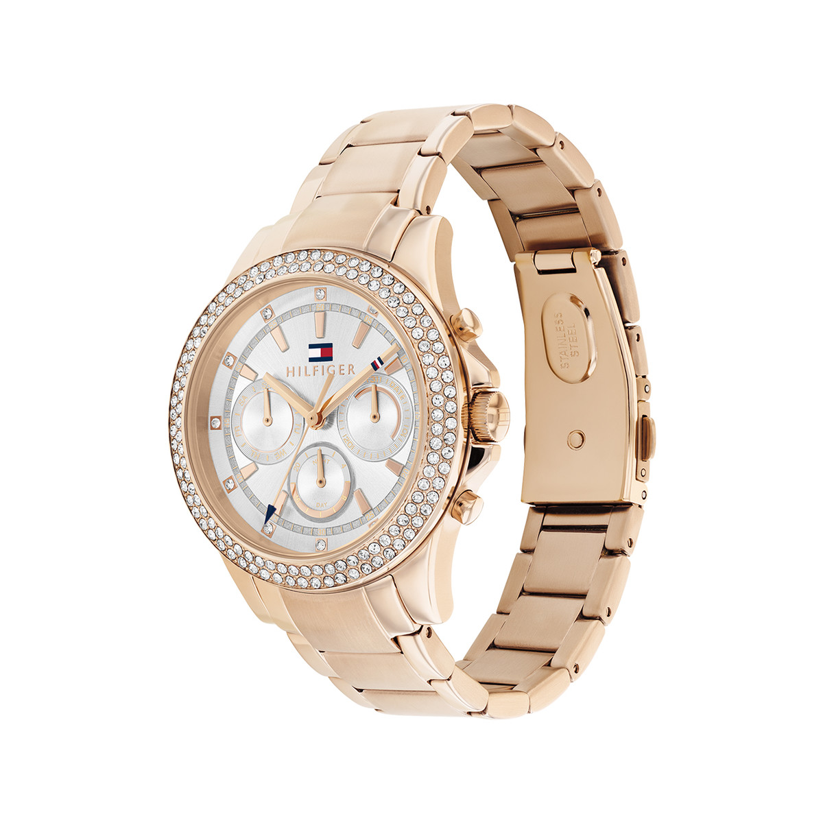 Montre TOMMY HILFIGER haven femme bracelet acier inoxydable doré rose
