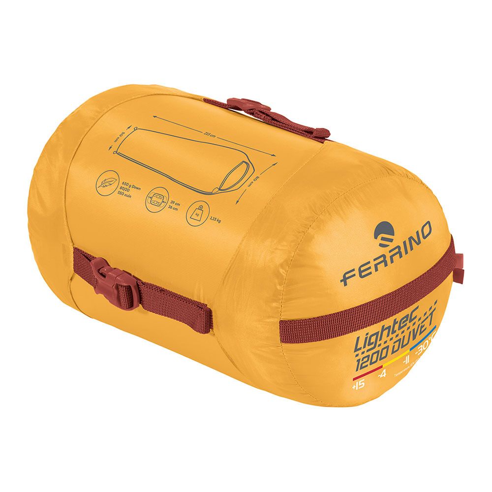 Ferrino LIGHTECH 1200 DUVET RDS DOWN -4°C - Sac de couchage jaune