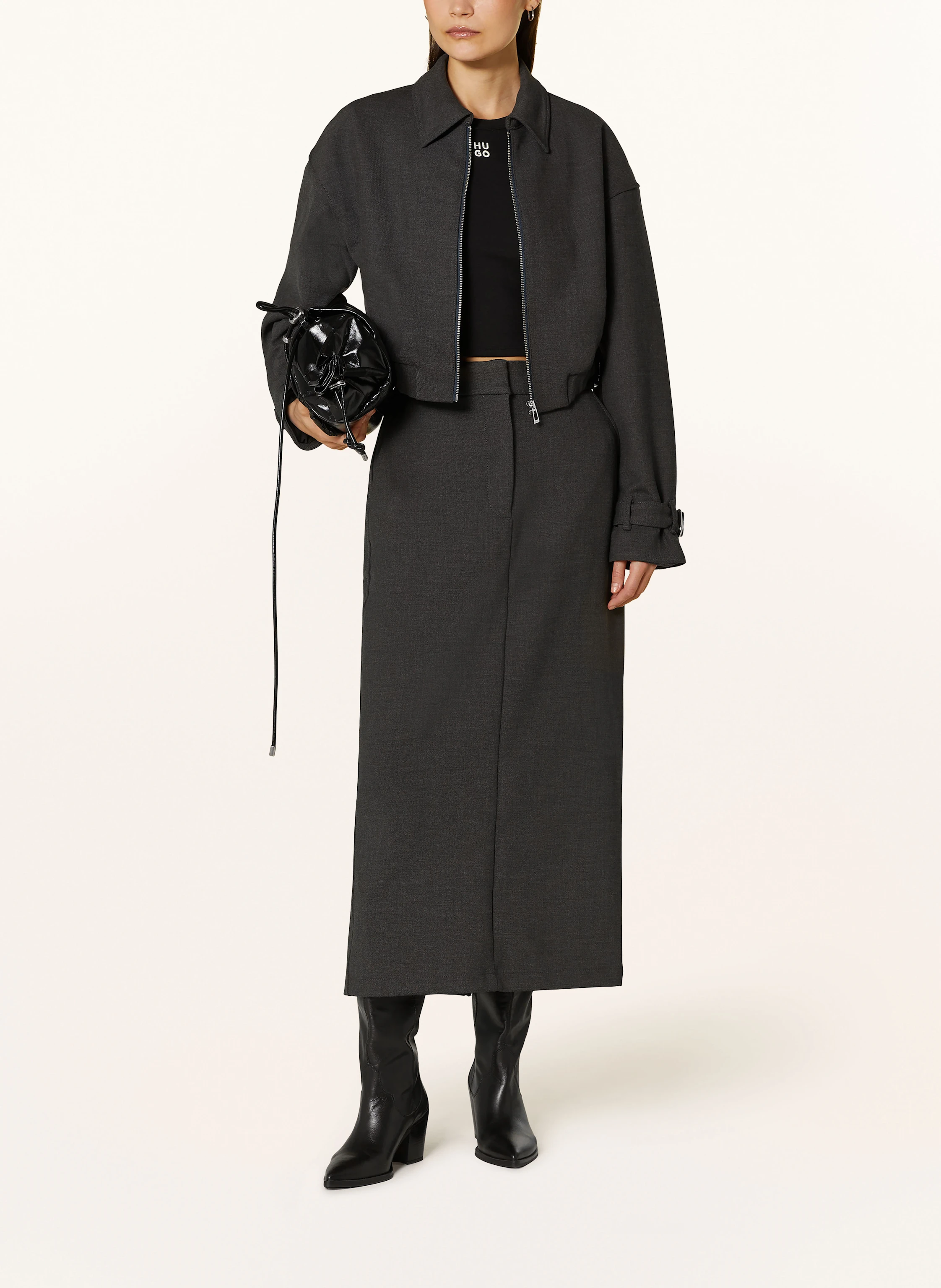 HUGO Cropped-Jacke AMISURI