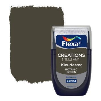 Flexa Creations muurverf Kleurtester Botanic Green 30ml