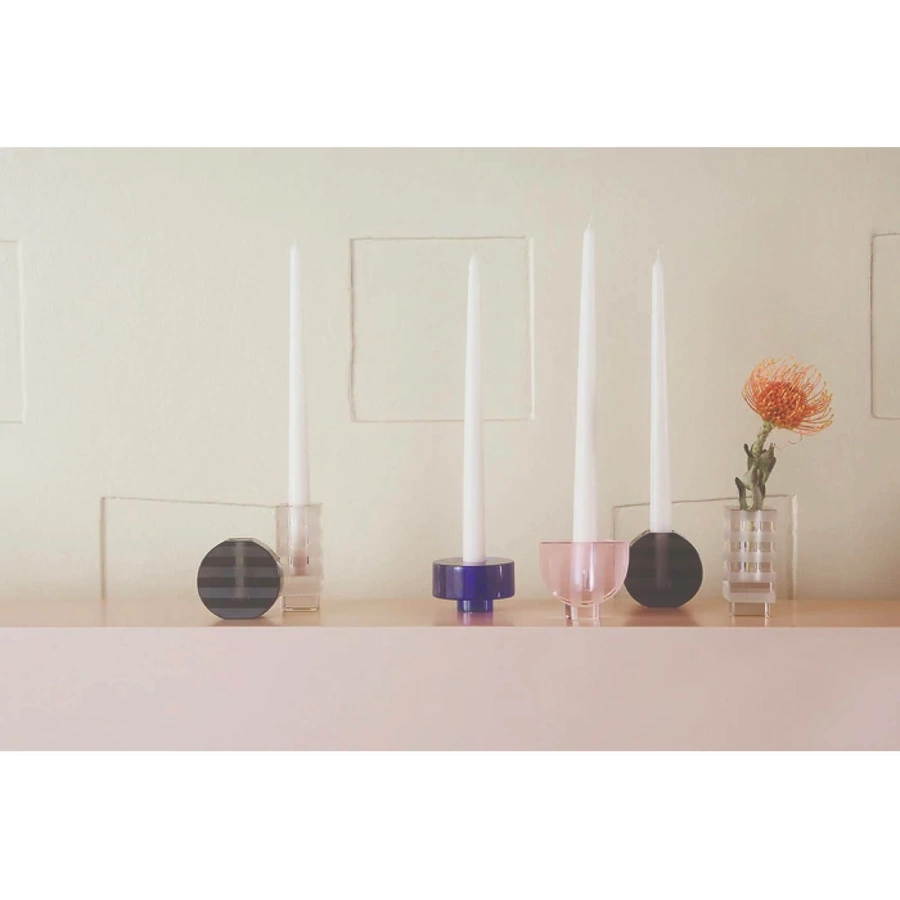 OYOY Kerzenständer Graphic Candleholder Anthrazit