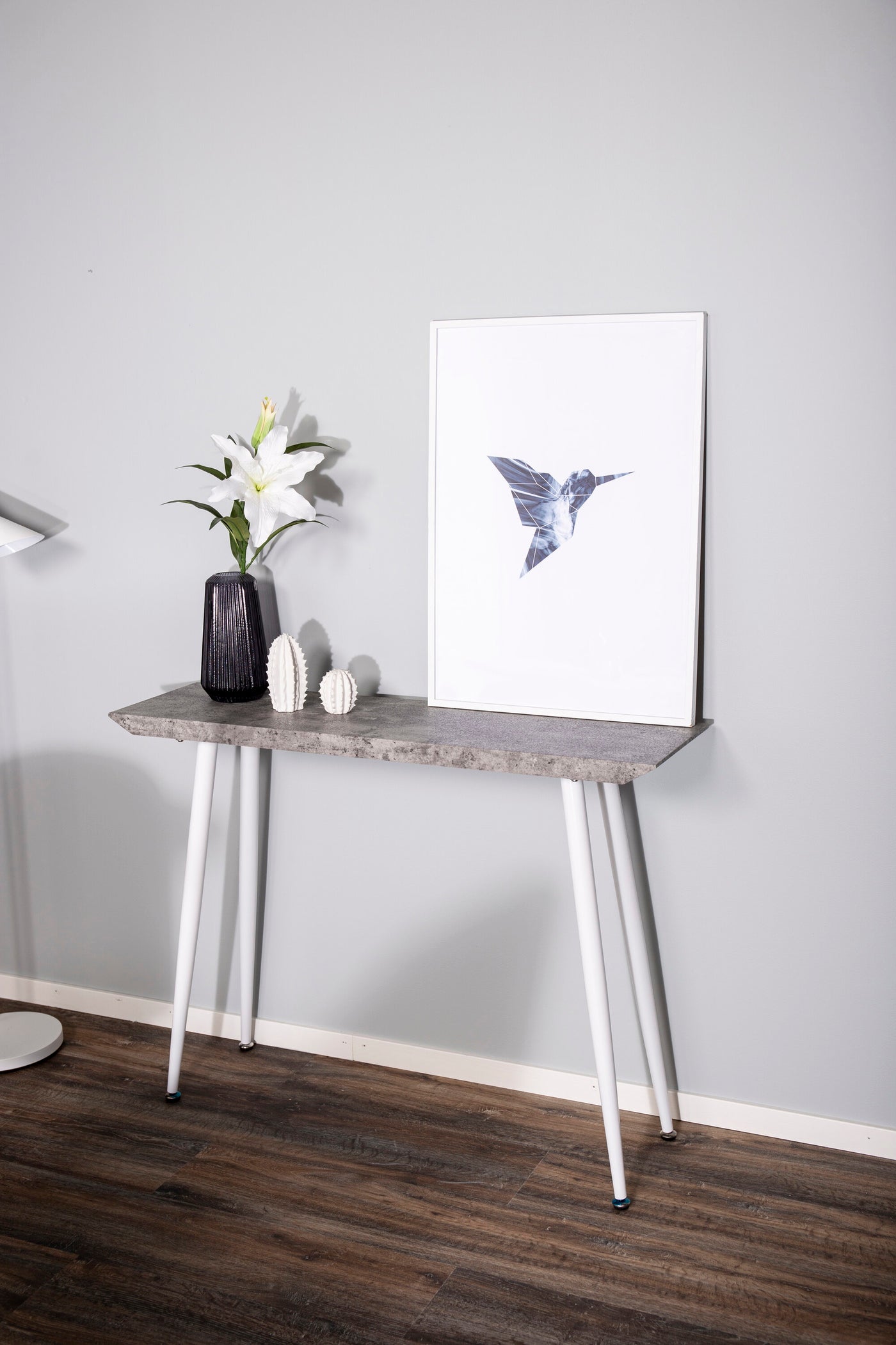 FjÃ´rd - Sidetable Wit Betonlook 110cm - MDF - Edge