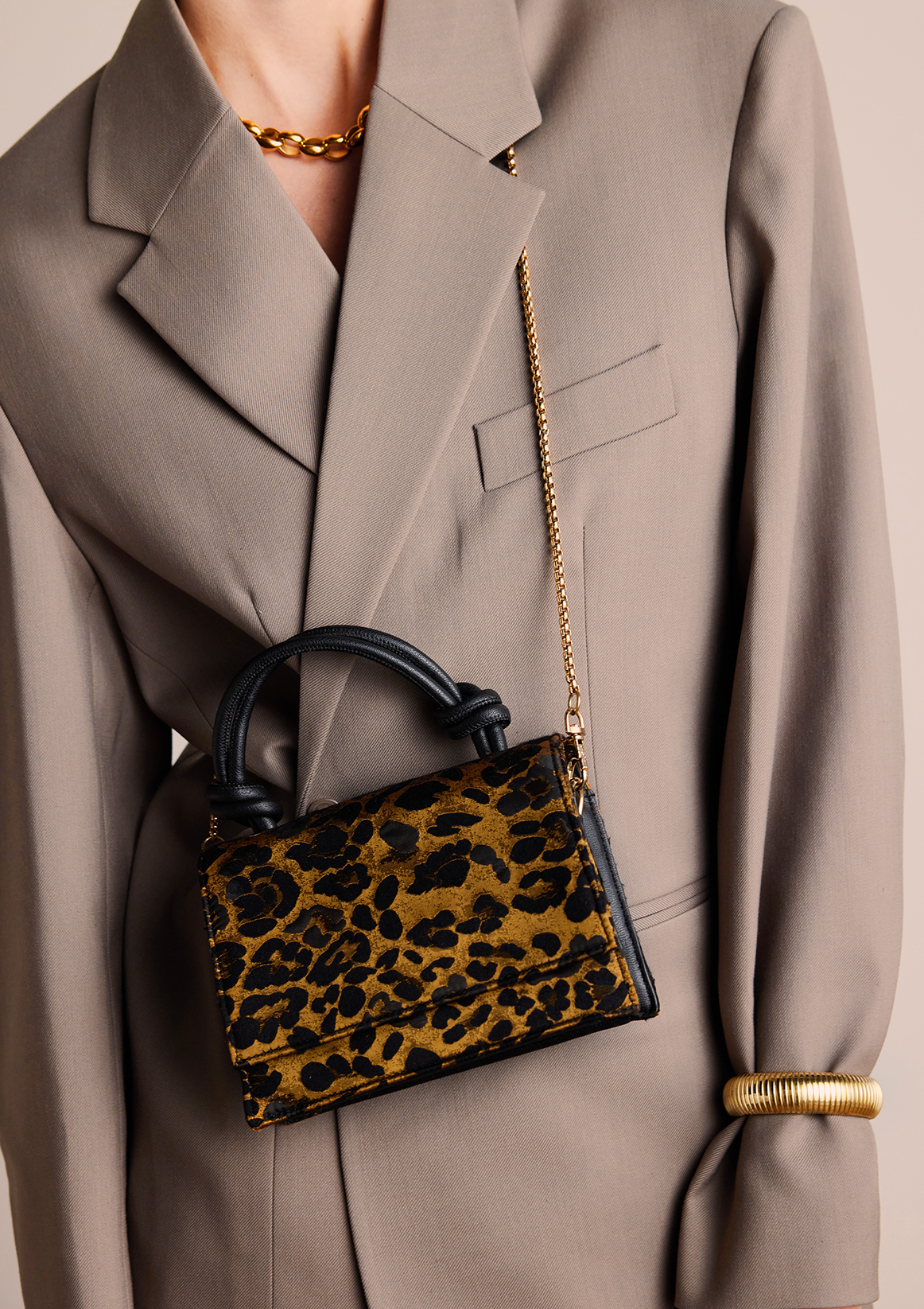 Leopard handtas
