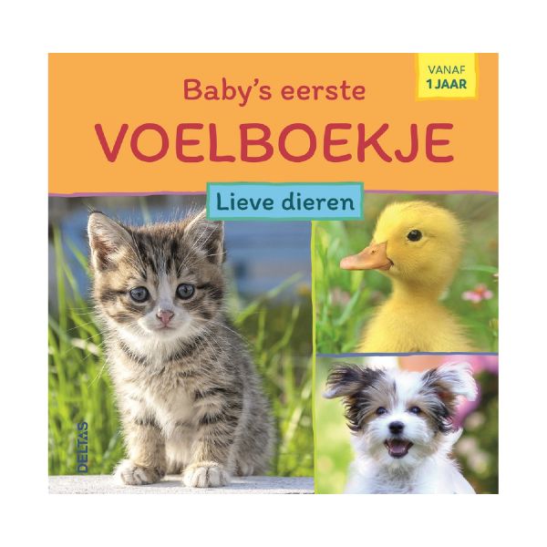 Deltas Baby's Eerste Voelboekje Lieve Dieren