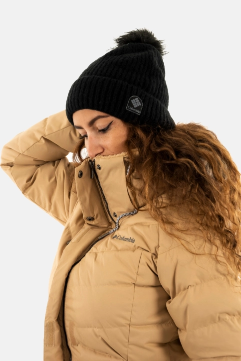 Bonnets columbia winter blur pom pom 010 black